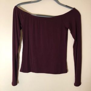 Off the shoulder long sleeve